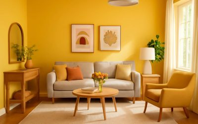 Transform Your Space with Bright and Warm Ideas Using Yellow Colour Wall Paint