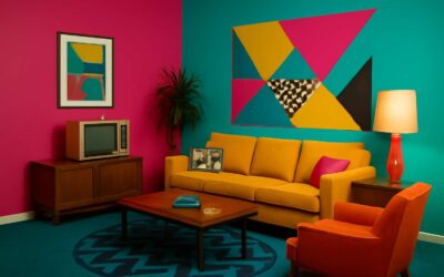Retro Vibes: 80s wall paint colors that still pop today.