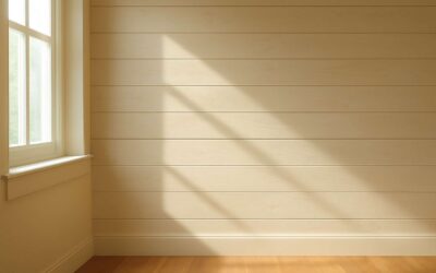 Revitalize your space with wall paint on wood for a warm, modern focal point.