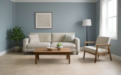 Boldly Mix floor tiles and wall paint combination for a Cohesive, Striking Space!