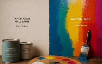 Which is better, wall paint vs acrylic paint?