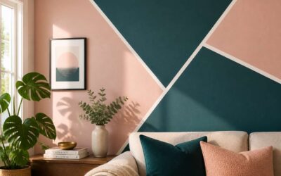 Wall paint patterns can add depth and style.